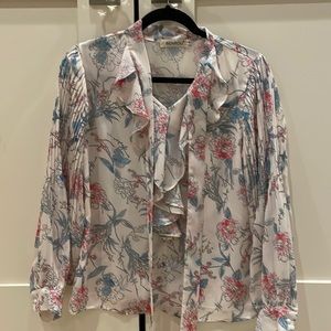 Stylish cute floral blouse